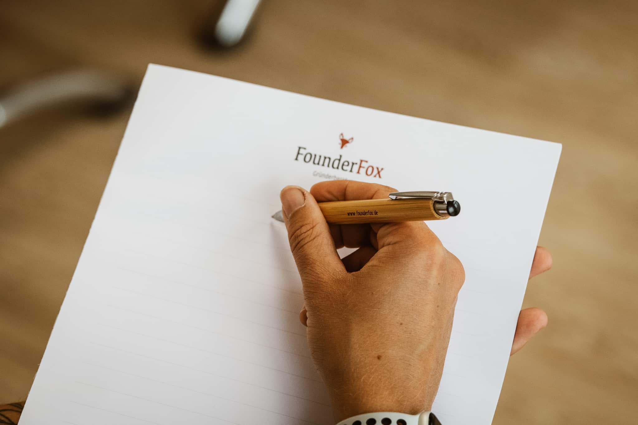 FounderFox Briefpapier